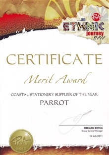 Certificate - 2011