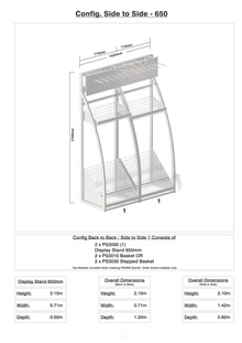 Stand Configuration 650 (Side to Side)