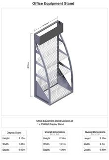 Office Equipment Display Stand