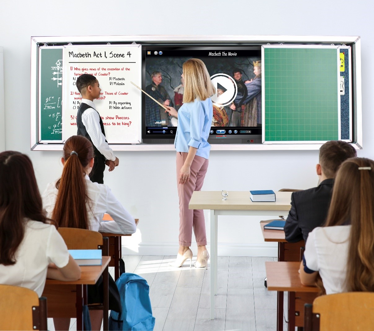 Roller Rail System in the Classroom