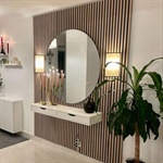 Transform Your Space with Slatted Walls and Laser Cut Art
