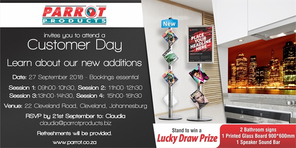Customer Day Johannesburg 27 September 2018