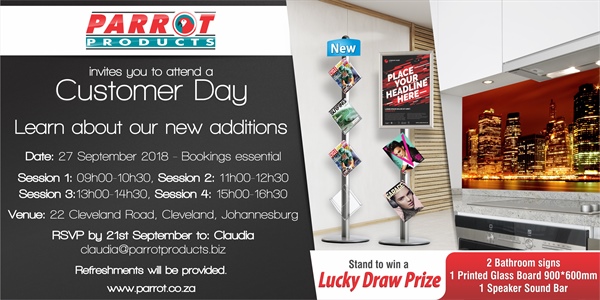 Customer Day Johannesburg 27 September 2018