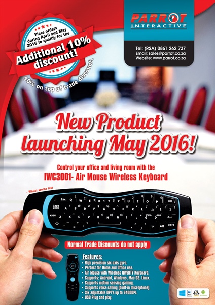 IWC3001 Air Mouse Wireless Keyboard Product Launch