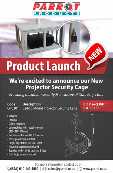 New Data Projector Security Cage