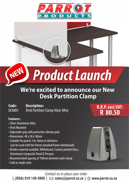 New Desk Clamp Partition Product Launch