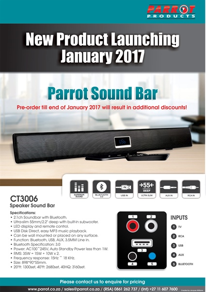Parrot Interactive - Launching New Parrot Sound Bar