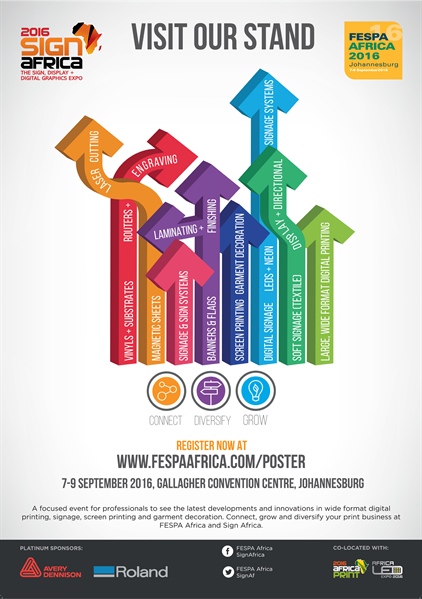 Visit our stand @ this year’s FESPA Africa Trade Show