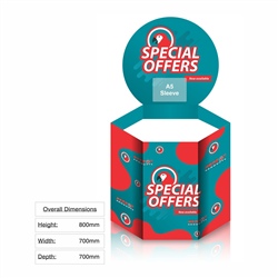 PS9037 - Retail Dumpbin (Hexagon)