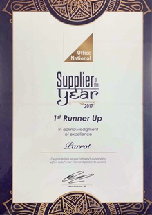 Supplier of the Year - First Runner Up 2017