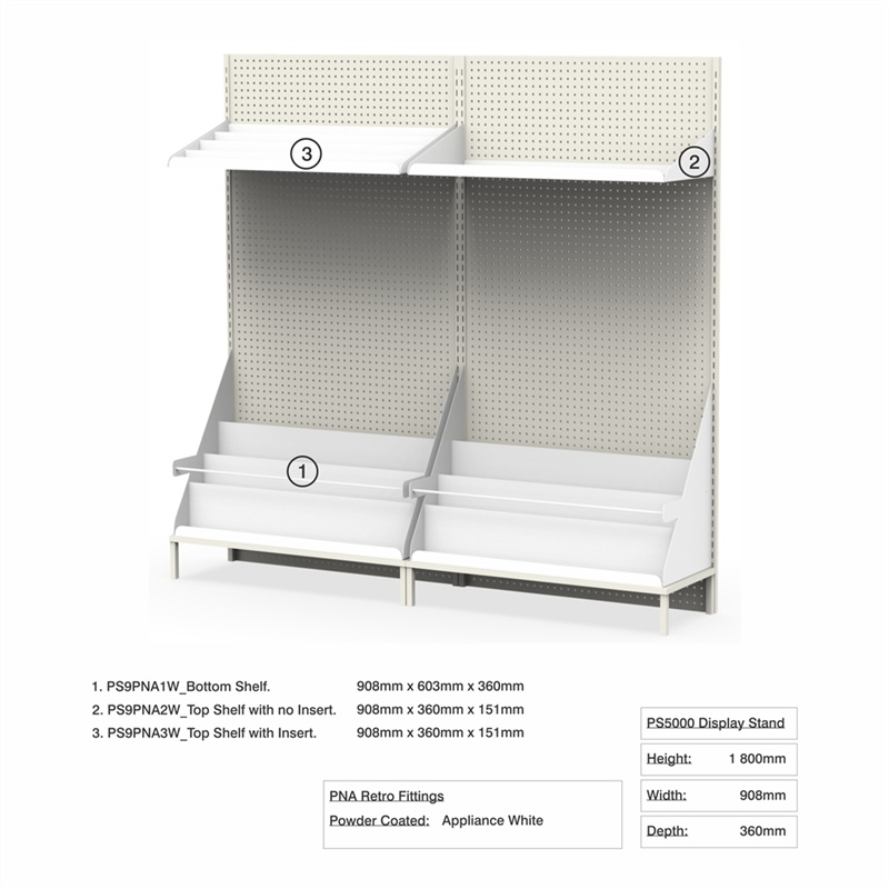 PS9PNA - Retro Fit Stands - Appliance White