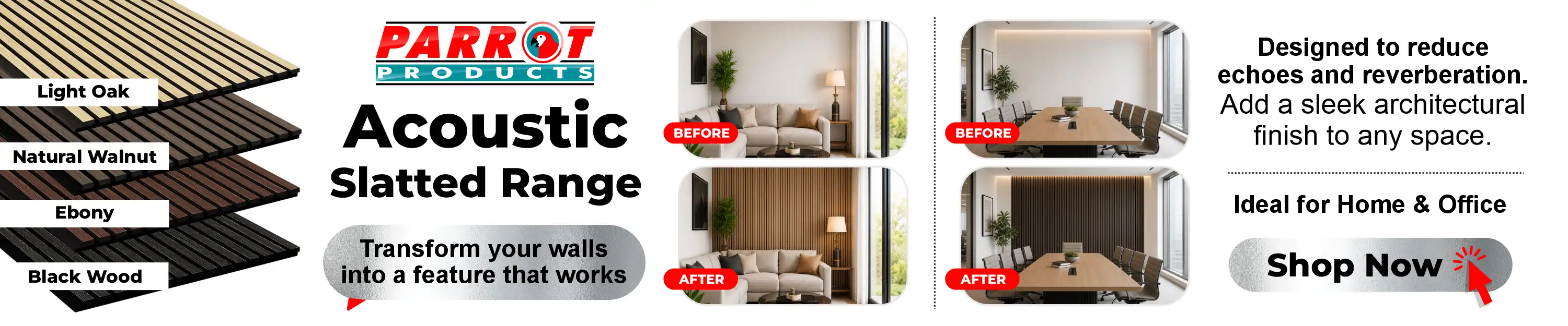 Acoustic Slatted panels
