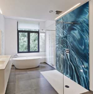 Custom Glass Design Bathroom