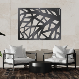 Laser cut wall art Abstract Leaf