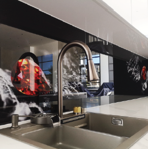 Glass Kitchen Splashback
