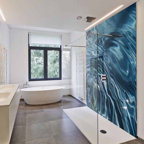 Custom Glass Design Bathroom