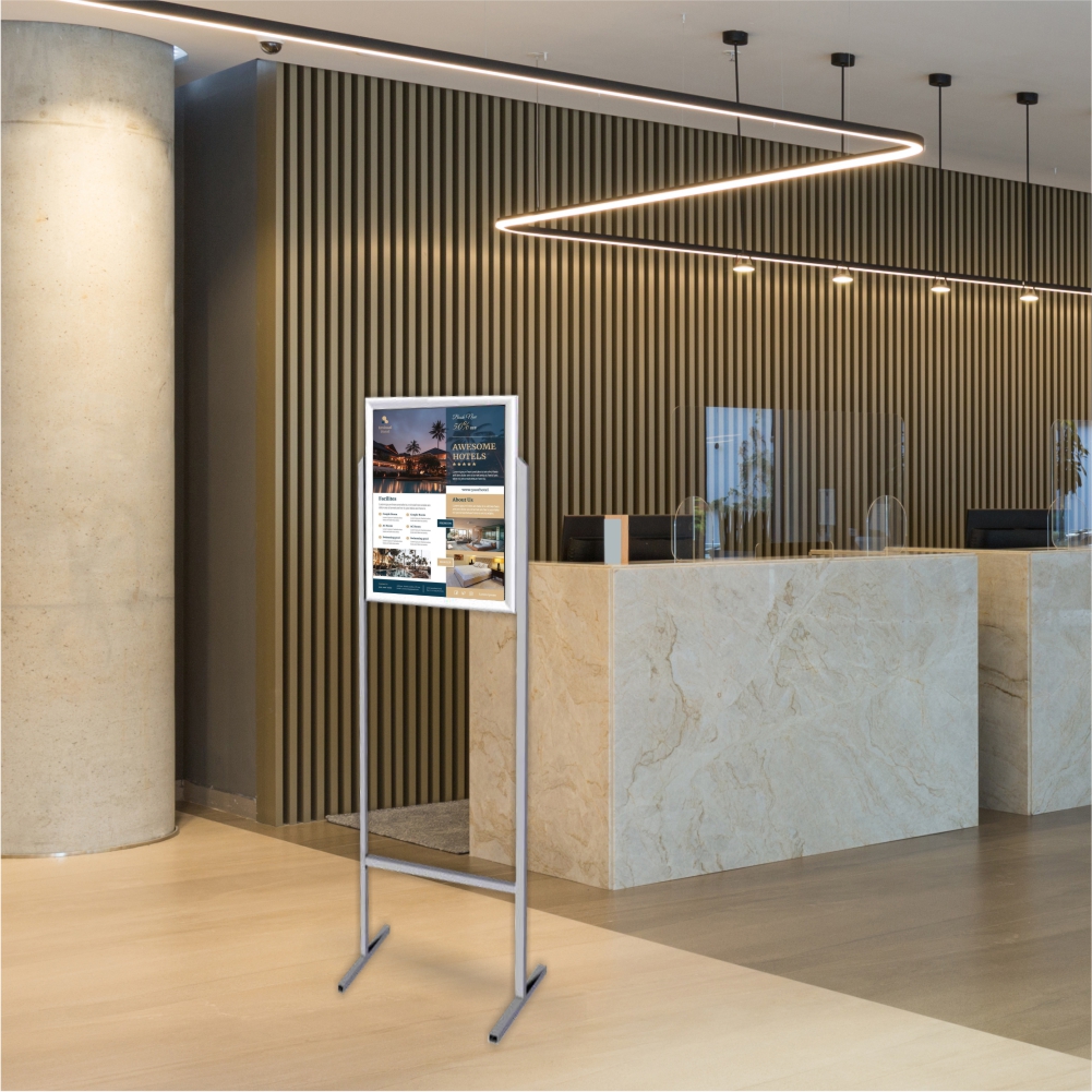 Double Upright Poster Frame Stand