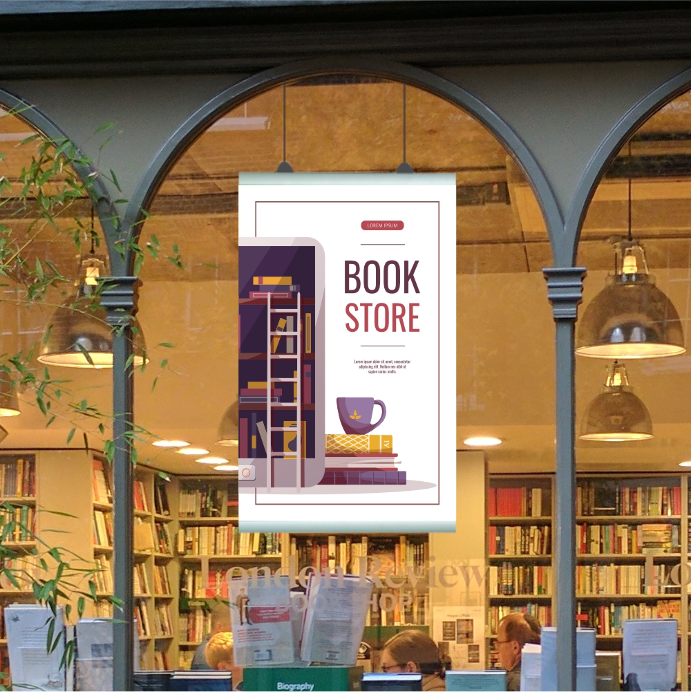 Double Upright Poster Frame Stand
