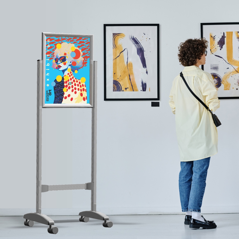Double-Sided Poster Frame Stand