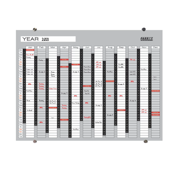 Glass Board Yearly Planners