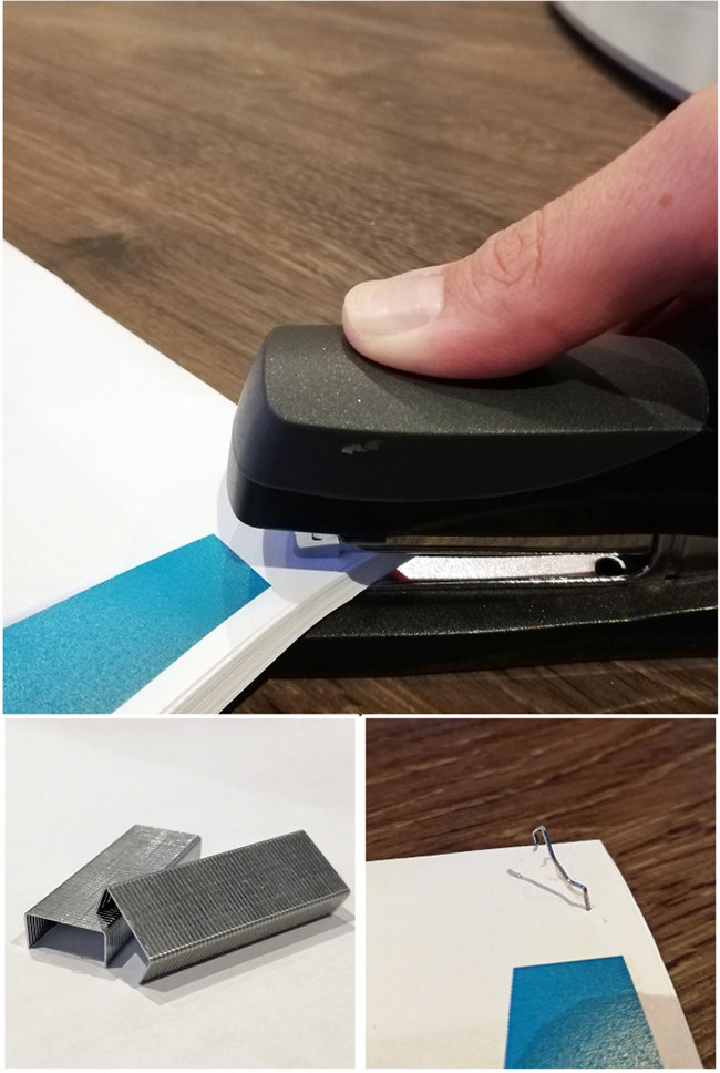 Stapling 50 pages using a 20 page staple