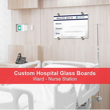 Hospital Printed Glass Boards