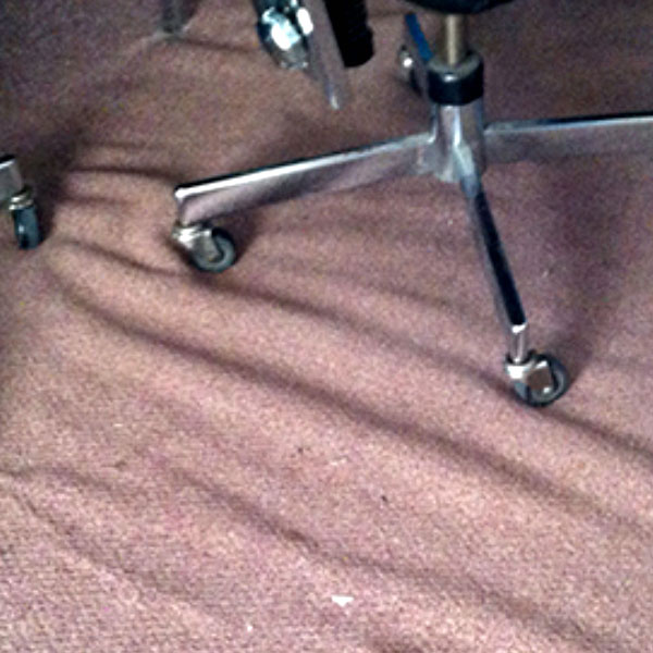 Carpet Damaged from Chair Castor Wheels