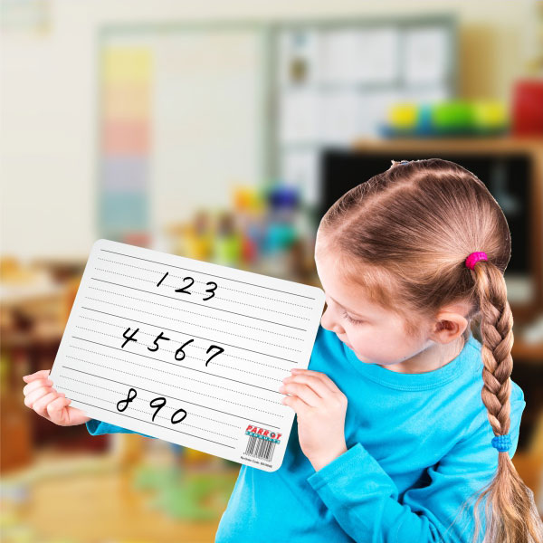 Employee giving a presentation on a Flipchart