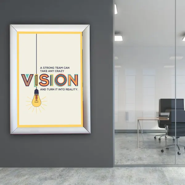 Mitred Corner Poster Frame Reception Environment