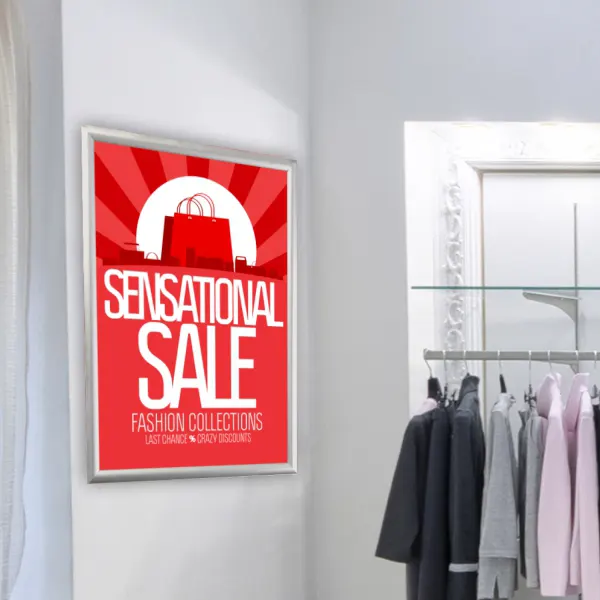 Security Poster Frame Retail Environment