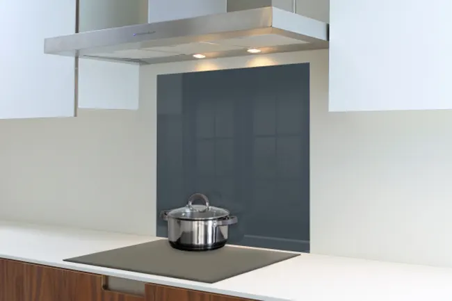 Grey Blue Hob Splashback