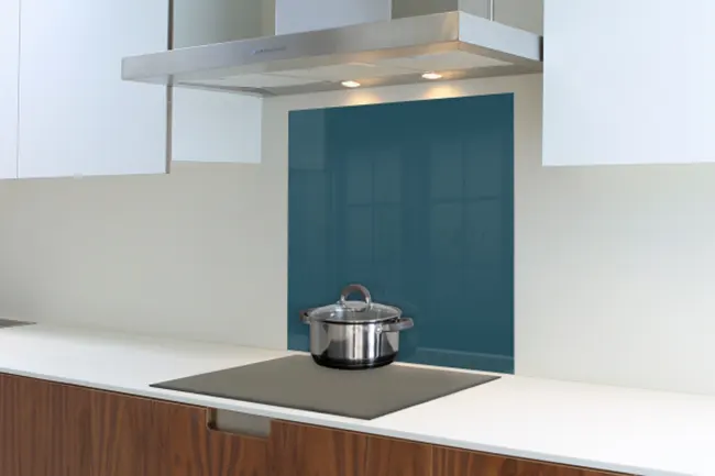 Ocean Blue Hob Splashback