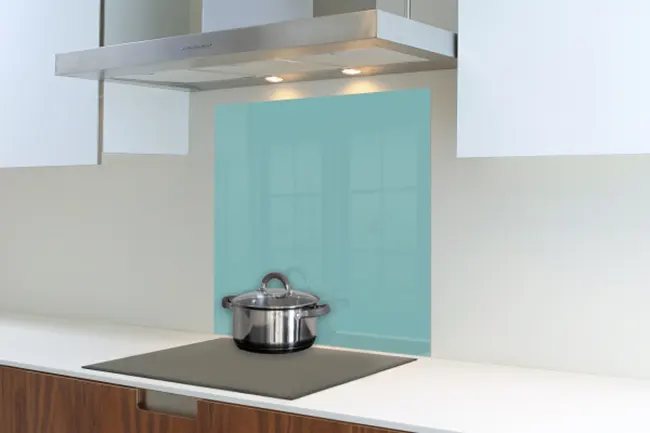 Pastel Turquoise Hob Splashback