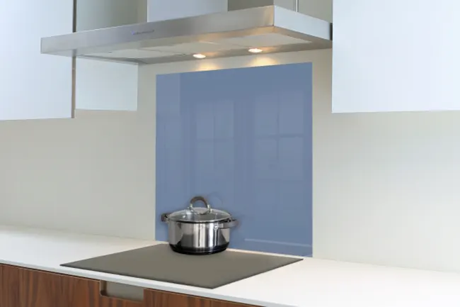 Pigeon Blue Hob Splashback