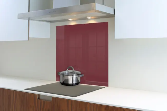 Purple Red Hob Splashback