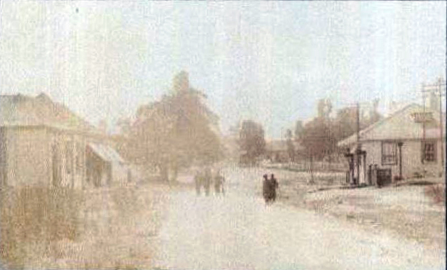 Showing a Bank and Post Office somewhere in Cleveland in c1900