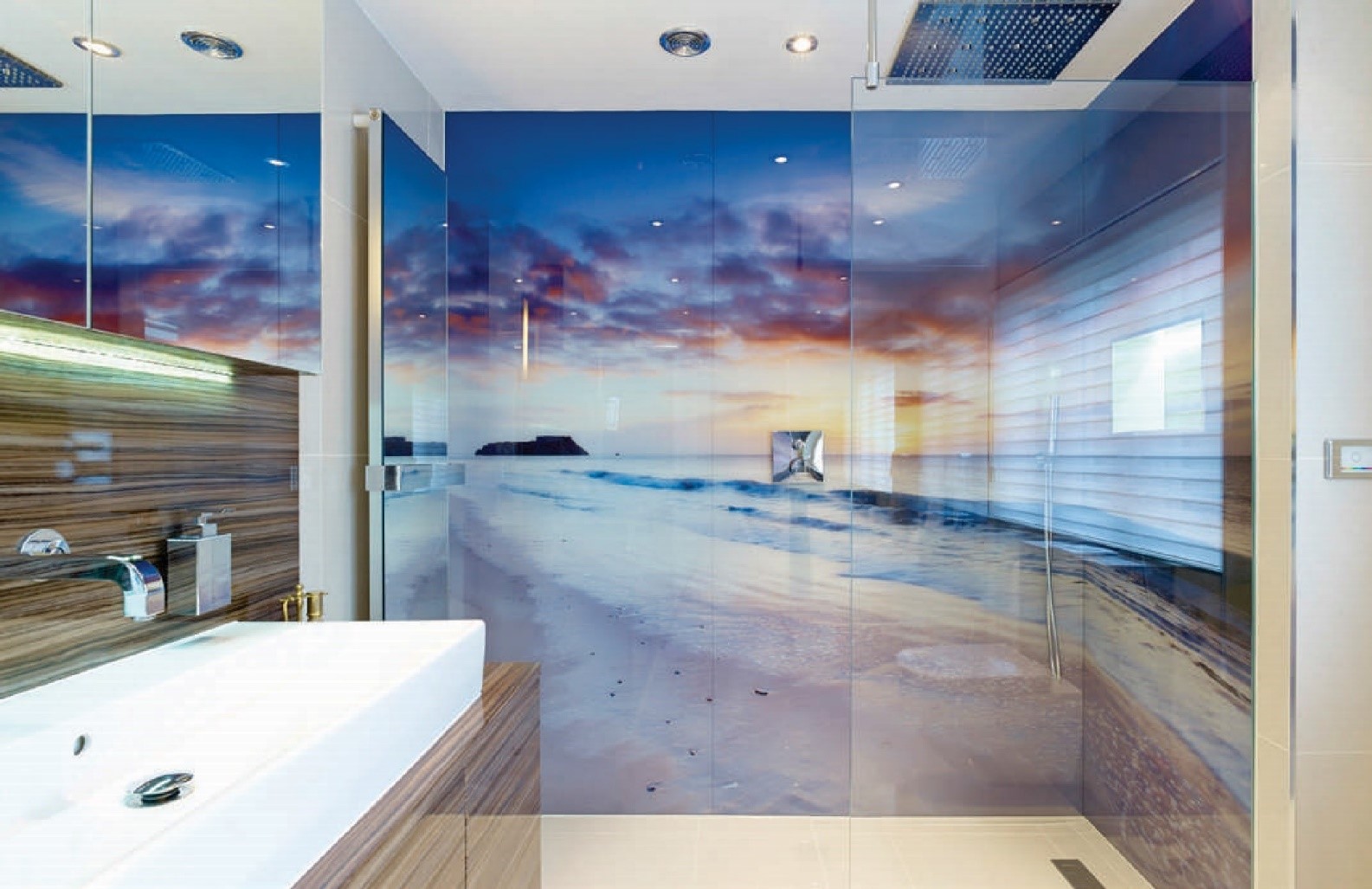 Printed Glass Partition